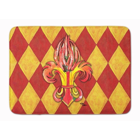 Micasa Peppers Fleur De Lis Machine Washable Memory Foam Mat MI225817
